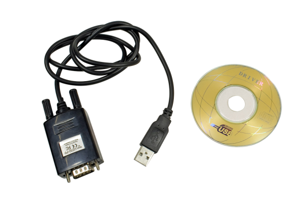 USB-sovitin COM 9-nastainen RS232-sarjatulostin Windows + Linux