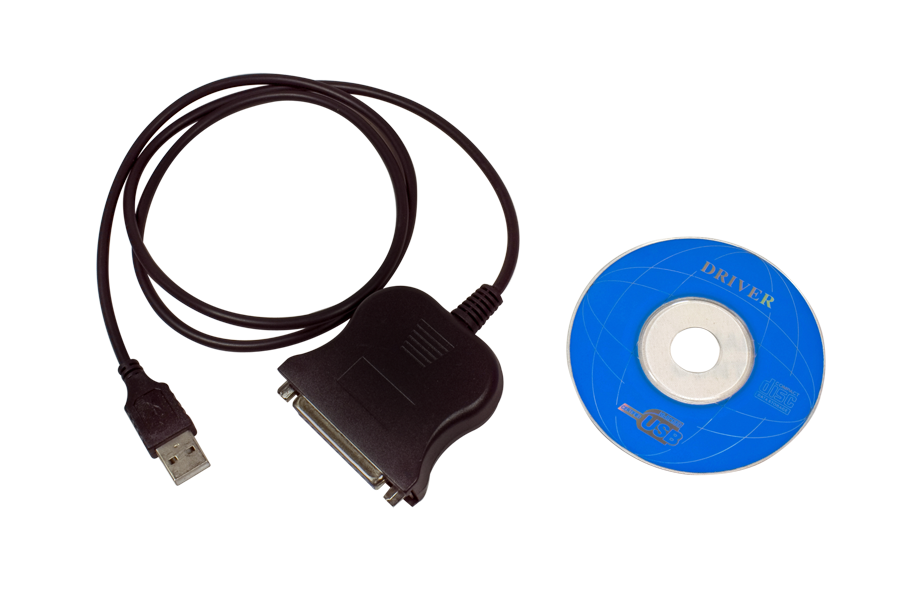  Hier kaufen USB Adapter LTP 25 polig parallel Drucker Windows + L