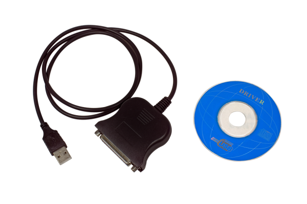 USB adapter LTP 25 oin parallelt printer Windows + Linux
