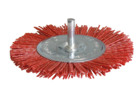 100 mm nylon brush wheel with straight shank