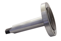 MT3 adapter flange for 80 mm lathe chuck with drifting tang