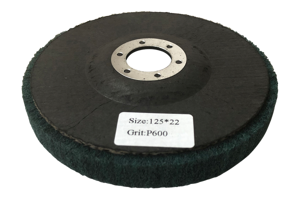 125 mm disco di lucidatura non tessuto 125x22,2 mm grana 600