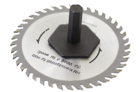 Hexagonal shaft adapter for milling cutters and saws