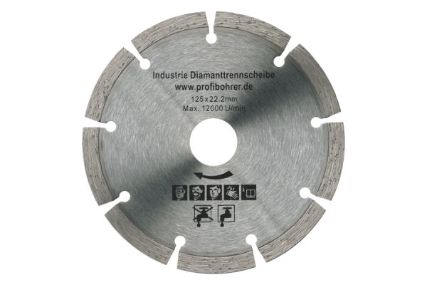 125 mm disque diamanté segmenté extra-mince pour granite, marbre 125x22,2 mm