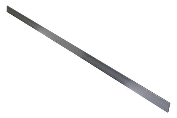 1m aluminiumsprofil aluminiumsprofil sølv anodisert (|) flat profil 10x2,5x1000 mm