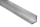 1m aluminum profile (form l) 10x10x1.8x1000 mm