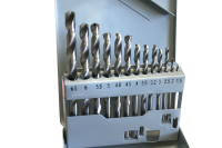 13 pcs. HSS twist drill set din 338n in metal case Ø 1.5-6.5 mm