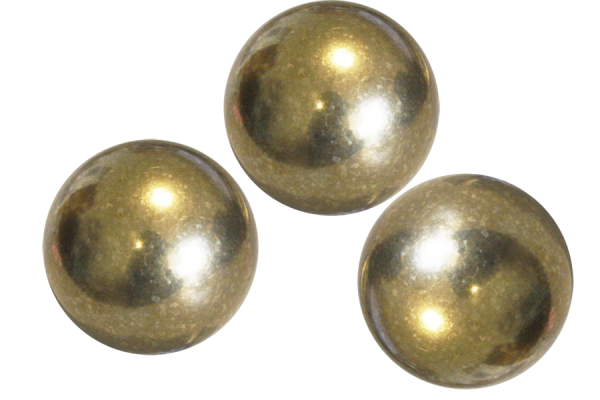 3 pcs. brass balls Ø 5.56 mm