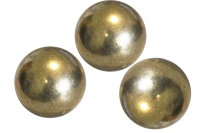 3x sfere di ottone Ø 6,35 mm