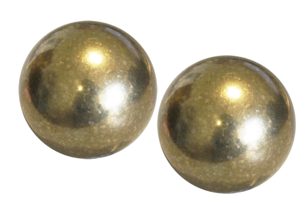 2x mässingskulor Ø 10 mm