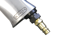 Pneumatic drill with keyed drill chuck