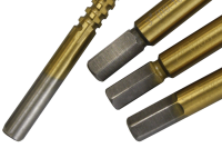 Spiral screw and bolt extractor set
