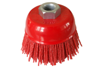 Ø 125 mm de nylon cepillo de copa con rosca M14