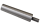 MT2 drill chuck arbor with M8x0.75 thread and M10 draw bar