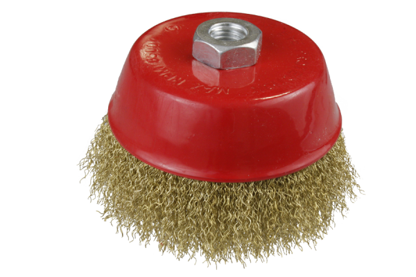 125 mm brass wire cup brush with M14 thread