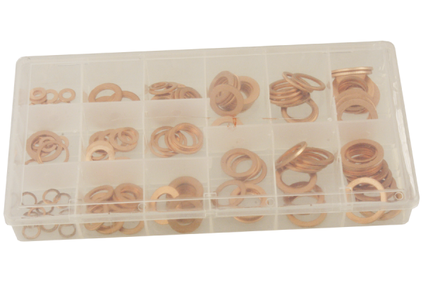 150 pcs. assortment of copper seals