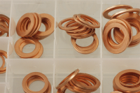 150 pcs. assortment of copper seals