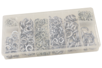 800 pcs. assortment of galvanized lock washers