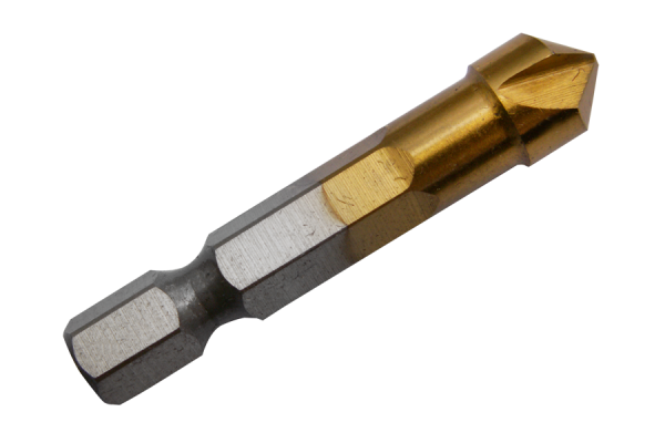 90° countersink 1/4" hexagonal shank Ø 6.3 mm