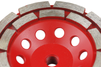 Diamond cup wheel 2-row 115 mm with M14 thread