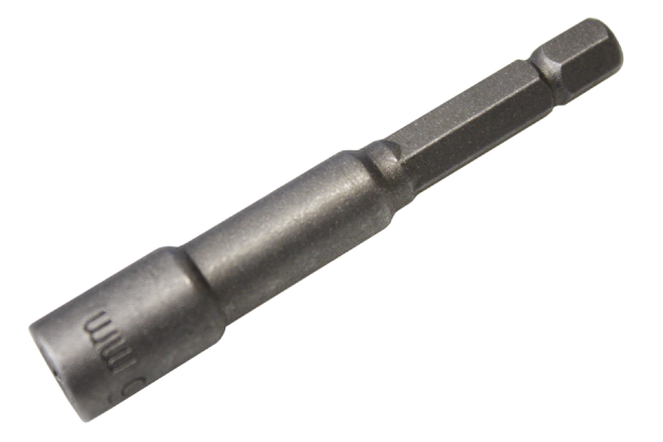 Pipenøkkelmutter 1/4" sekskantaksel for batteridrevne skrutrekkere/slagnøkler 9 mm