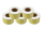 5 rotoli di etichette per Dymo il tipo di 99011 (giallo) dimensioni 28x89 mm