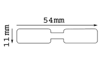 5 рулонов этикеток для Dymo типа 11351 этикеткиc 11x54 mm