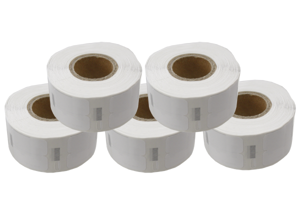 5 etiketten voor Dymo type 11353 afmeting 12x24 mm