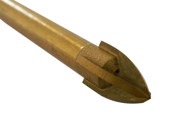 Wiertło do szkła z łbem typu X z trzonkiem 1/4" sześciokątnym Ø 8 mm