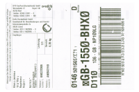 5 rullar etiketter för Dymo typ 904980 dimensionen 104x159 mm (DPD/DHL)
