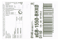 5 rotoli di etichette per Dymo il tipo di 904980 dimensioni 104x159 mm (DPD/DHL)