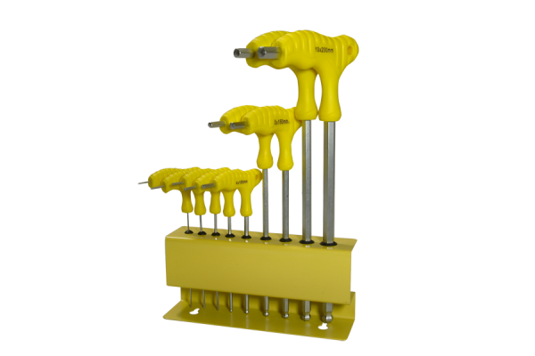 9 jeu de clés six pans/TORX à poignée en T 1,5-10 mm/T10-T50