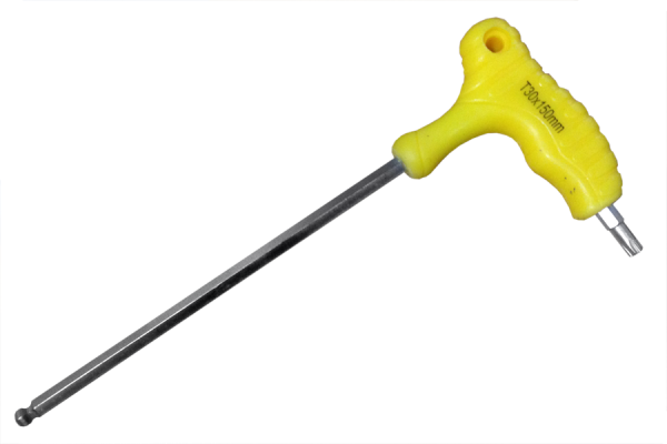 Sleutel met T-handvat zeskant 6 mm/Torx T30