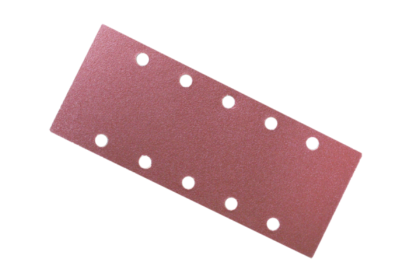 10x sanding sheets with hook-and-loop 93x230 mm 10-holes grit 120
