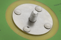 Ekscentrisk mølle slibeplade slibeplade velcro 150 mm og 5/16" UNC gevind