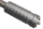 Hardmetaal boorkroon extra robuust Ø 40 mm