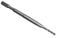 Spline shank 200 mm with 1/8 taper shank