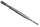 Spline shank 200 mm with 1/8 taper shank