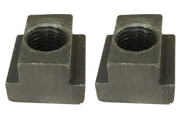 2x T-slot nuts with 3/8"-16 thread