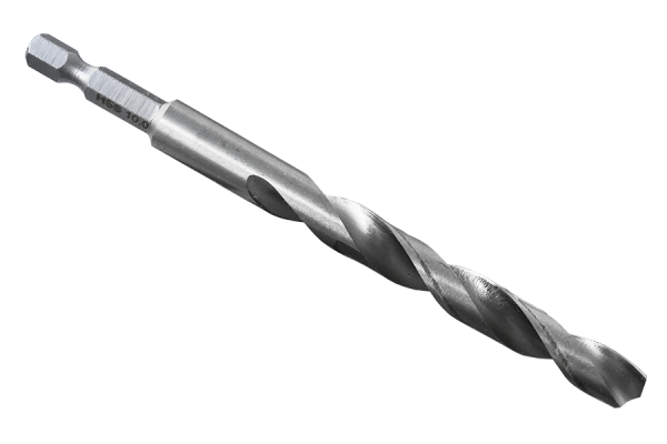 HSS twist drill bit with 1/4" hexagonal shank Ø 10 mm