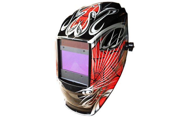 Automatic solar welding helmet