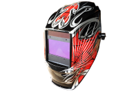 Automatic solar welding helmet