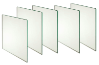 5x vervanging glas voor auto-verduistering lashelm 107x90 mm