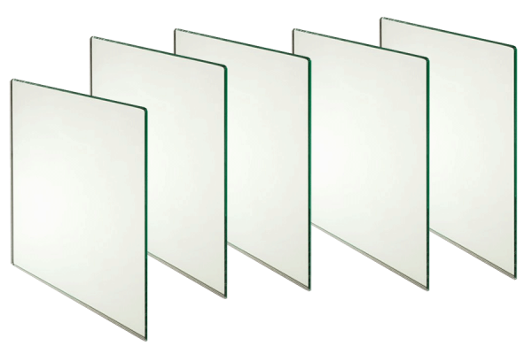 5x vervanging glas voor auto-verduistering lashelm 110 mm/111x90 mm