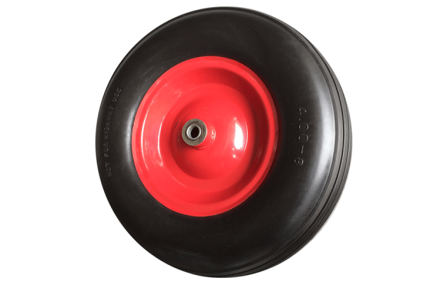 400 mm PU koło zapasowe (4,00-4) gumowe do wózka ręcznego 95x16 mm