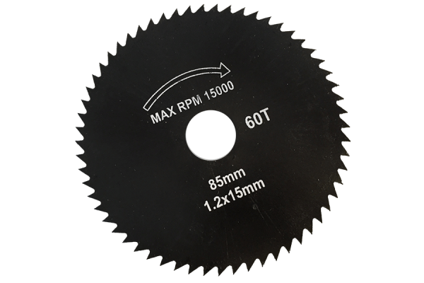 85 mm brzeszczot do małej piły tarczowej 85x15 mm Z60