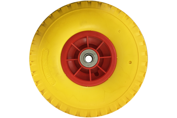 260 mm PU резиновой запасное (4,10/3,5-4) колесо для ручной грузовик 75x16 mm