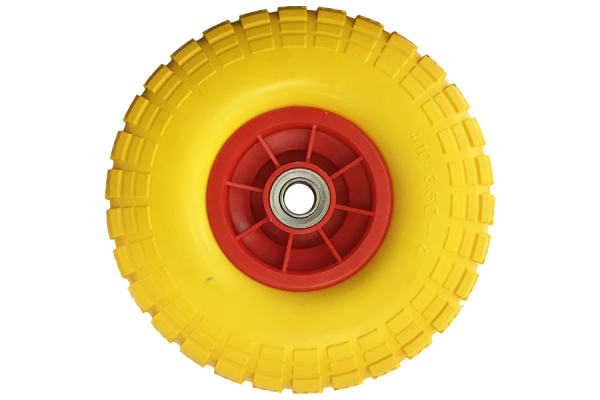 4.10/3.5-4 PU rubber spare wheel for hand truck Ø 260x75x20 mm (eccentric)