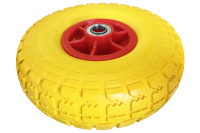 4.10/3.5-4 PU rubber spare wheel for hand truck Ø 260x75x20 mm (eccentric)