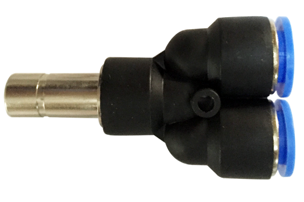 Pneumatic Y-shape quick connector (PYJ) Ø 4 mm with plug